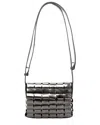 Dragon Diffusion Link Pochette Leather Tote In Silver