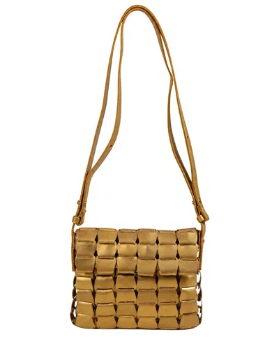 Dragon Diffusion Link Pochette Leather Tote In Yellow