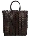Dragon Diffusion Link Tote Leather Tote In Brown