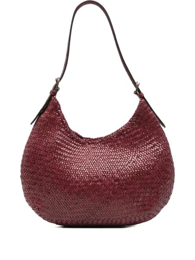 Dragon Diffusion Luna Leather Shoulder Bag In Red