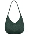 Dragon Diffusion Luna Mezza Leather Shoulder Bag In Green