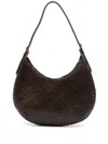 Dragon Diffusion Luna Mezza Woven Shoulder Bag In Brown