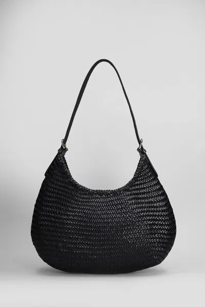 DRAGON DIFFUSION LUNA MEZZA TOTE IN BLACK LEATHER