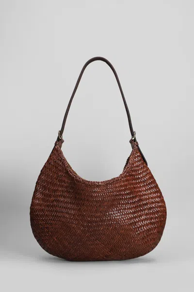 Dragon Diffusion Luna Mezza Tote In Brown Leather