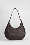 Dragon Diffusion Luna Mezza Tote In Brown Leather In Brown