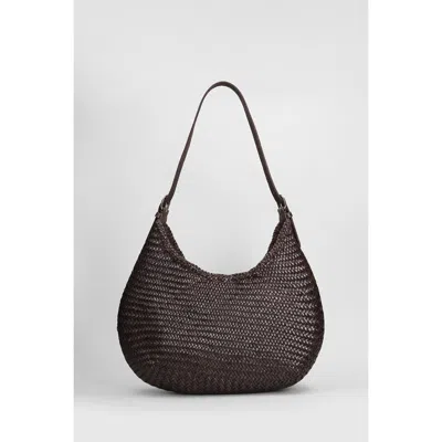 Dragon Diffusion Luna Mezza Tote In Brown Leather