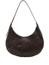 Dragon Diffusion Luna Mezza Woven Shoulder Bag In Brown