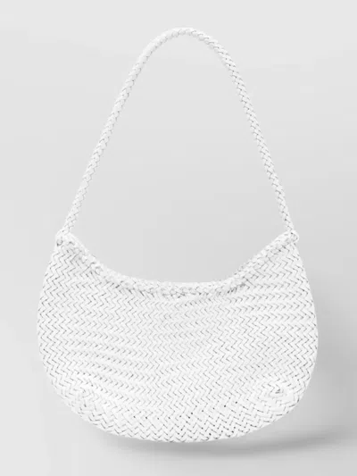 Dragon Diffusion Luna Woven Shoulder Bag In Gray