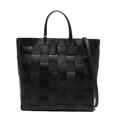 DRAGON DIFFUSION MEDIUM PINO WOVEN TOP-HANDLE TOTE BAG