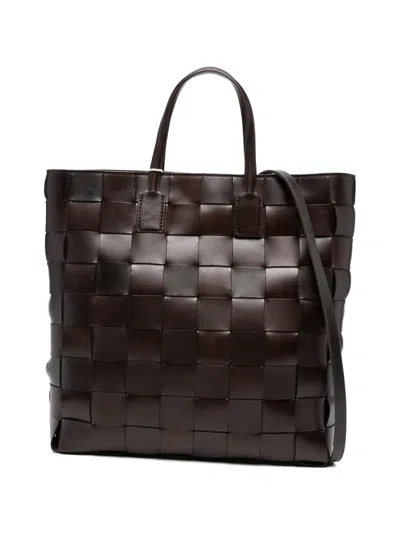 Dragon Diffusion Medium Pinowoven Tote Bag In Brown