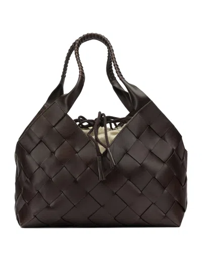 Dragon Diffusion Medium Shoulder Handbag In Brown