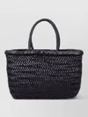 Dragon Diffusion Mini Beach Bag Double Handles Woven Texture