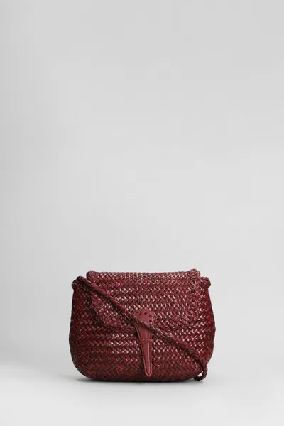 Dragon Diffusion Mini City Bag Shoulder Bag In Bordeaux Leather In Burgundy