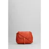 Dragon Diffusion Mini City Bag Shoulder Bag In Orange Leather In Orange