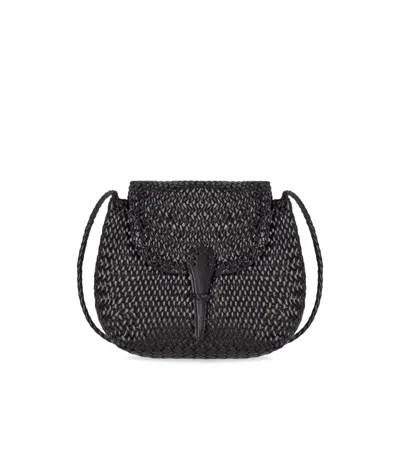DRAGON DIFFUSION MINI CITY BLACK CROSSBODY BAG