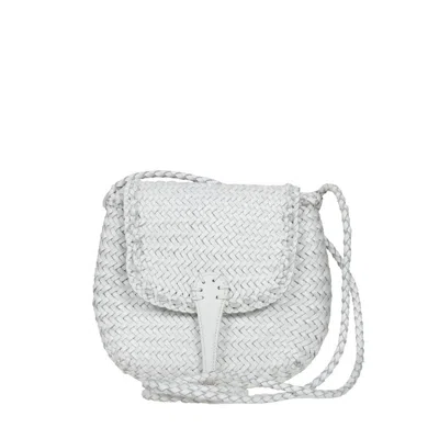 Dragon Diffusion Miny City Shoulder Bag In White Leather
