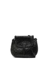 Dragon Diffusion Mini City Bag Shoulder Bag In Black Leather In Black