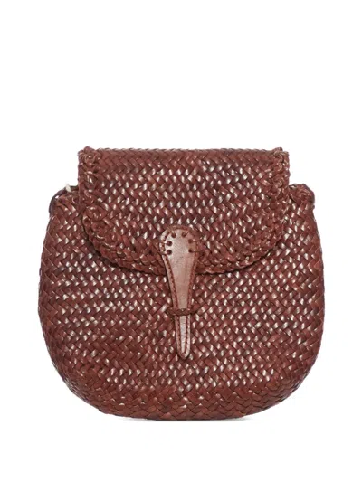 Dragon Diffusion Mini City Woven Leather Cross Body Bag