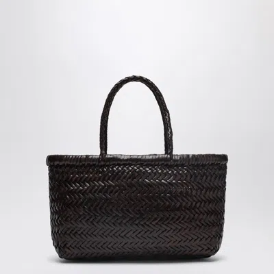 Dragon Diffusion Mini Flat Gora Bag Dark Brown In Multi