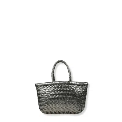 Dragon Diffusion Mini Flat Gora Bag In Gray