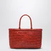 Dragon Diffusion Mini Flat Gora Bag Orange Women In Brown