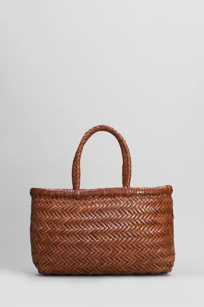 Dragon Diffusion Mini Flat Gora Baske Hand Bag In Leather Color Leather