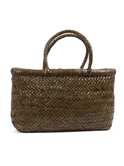 Dragon Diffusion Mini Flat Gora Basket In Green