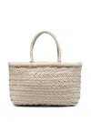 Dragon Diffusion Mini Flat Gora Basket Tote Bag In White