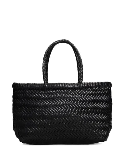 Dragon Diffusion Elegant Buff Calf Leather Mini Bag For Women In Black