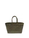 Dragon Diffusion Flat Gora Mini Tote Woven Rectangular In Green