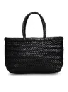 Dragon Diffusion Mini Flat Gora Handbag In Black