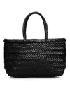 Dragon Diffusion Mini Flat Gora Handbag In Black