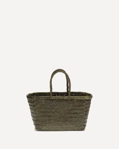 Dragon Diffusion Mini Flat Gora Handbag In Brown