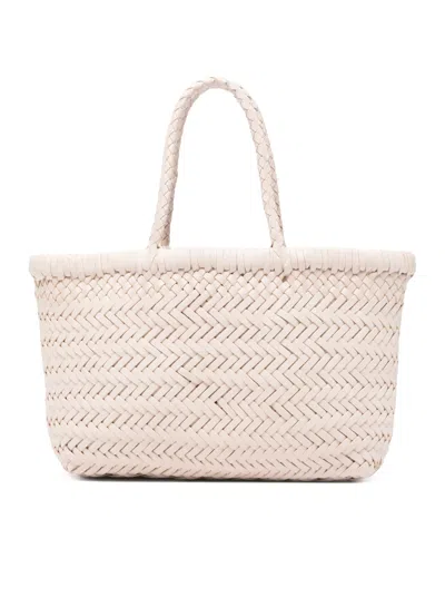 Dragon Diffusion Mini Flat Gora Handbag In Sand Leather In Red