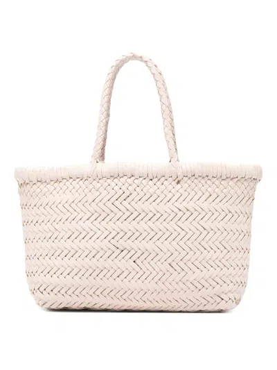 Dragon Diffusion Mini Flat Gora Handbag In Sand Leather In Neutral