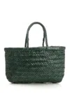 Dragon Diffusion Mini Flat Gora Handbags Green