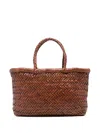 Dragon Diffusion Mini Flat Gora Tote Bag In Brown