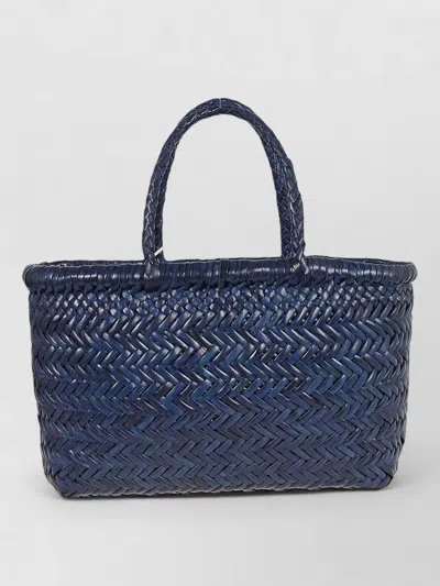 Dragon Diffusion Mini Gora Basket Flat Beach Bag In Blue