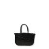 Dragon Diffusion Mini Hand-braided Leather Basket Tote In Black