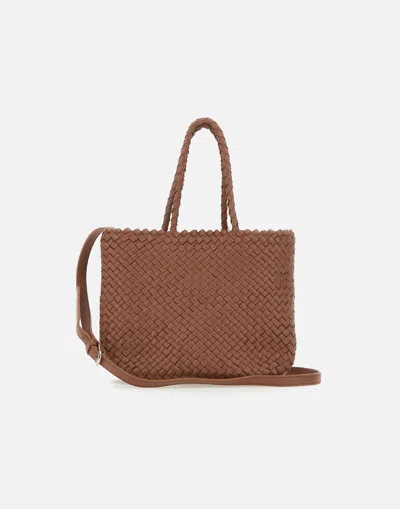 Dragon Diffusion Mini Inside Out Tobacco Leather Handbag