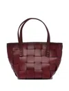 Dragon Diffusion Mini Japan Woven-leather Tote Bag In Red