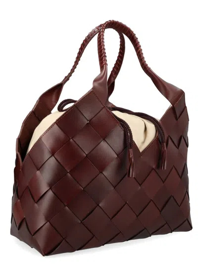 Dragon Diffusion Mini Leather Shoulder Bag In Brown