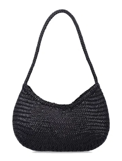 Dragon Diffusion Mini Shoulder Handbag - Dimensions L 18 X W 27 Cm In Black