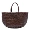 Dragon Diffusion Mini Triple Jump Handbag In Brown