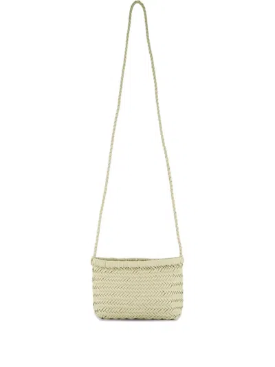 Dragon Diffusion Minsu Braided Leather Crossbody Bag In Neutral