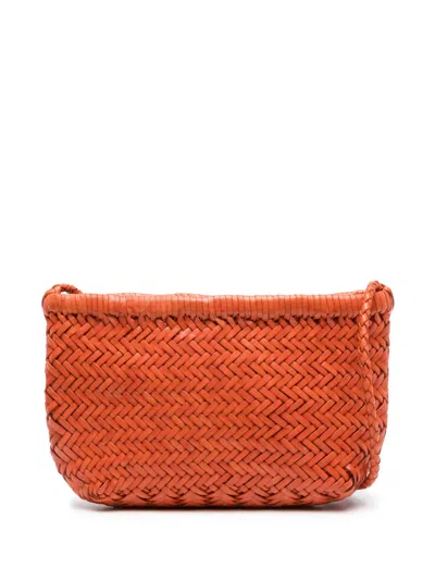 Dragon Diffusion Minsu Leather Cross Body Bag In Orange