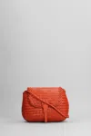 Dragon Diffusion Mini City Bag Shoulder Bag In Orange Leather In Orange