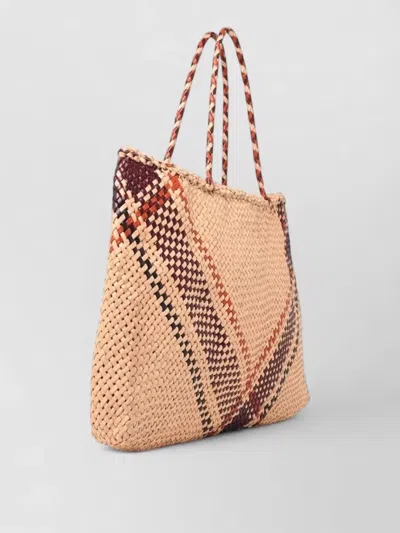 Dragon Diffusion Na Large Leather Tote Bag In Brown