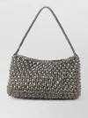 Dragon Diffusion Basil Cactus Woven Shoulder Bag In Red