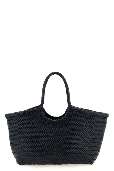 Dragon Diffusion Big Nantucket Leather Tote Bag In Black